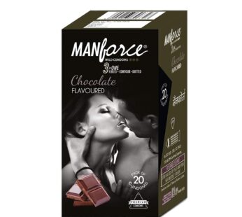 Manforce 342 Dots Chocolate Flavoured 2 in One Xotic Premium Condoms Pack Of 20