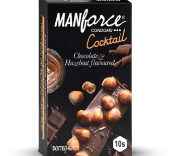 Manforce Cocktail Chocolate & Hazelnut Flavoured Condoms Pack Of 10