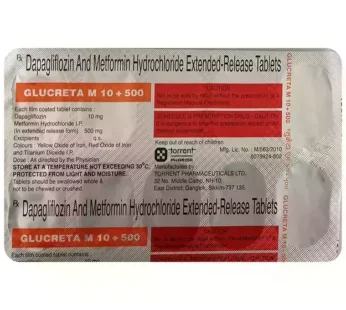 Glucreta M 10/500 Tablet