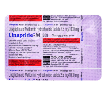 Linapride M 1000 Tablet