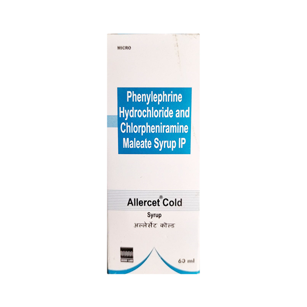 Allercet Cold Syrup 60ML - Jeevandip