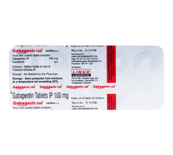 Gabagesic 100 Tablet