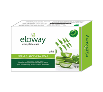 ELOWAY NEEM & ALOEVERA SOAP 75GM