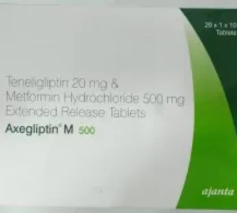 Axegliptin M 500mg/20mg Tablet