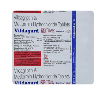 Vildagard M 50/500 Tablet