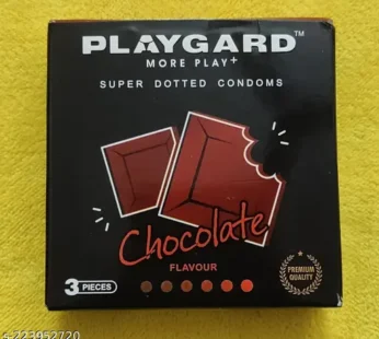 Playgard Dotted Condom Chocolate 3Pcs OF 1Pack